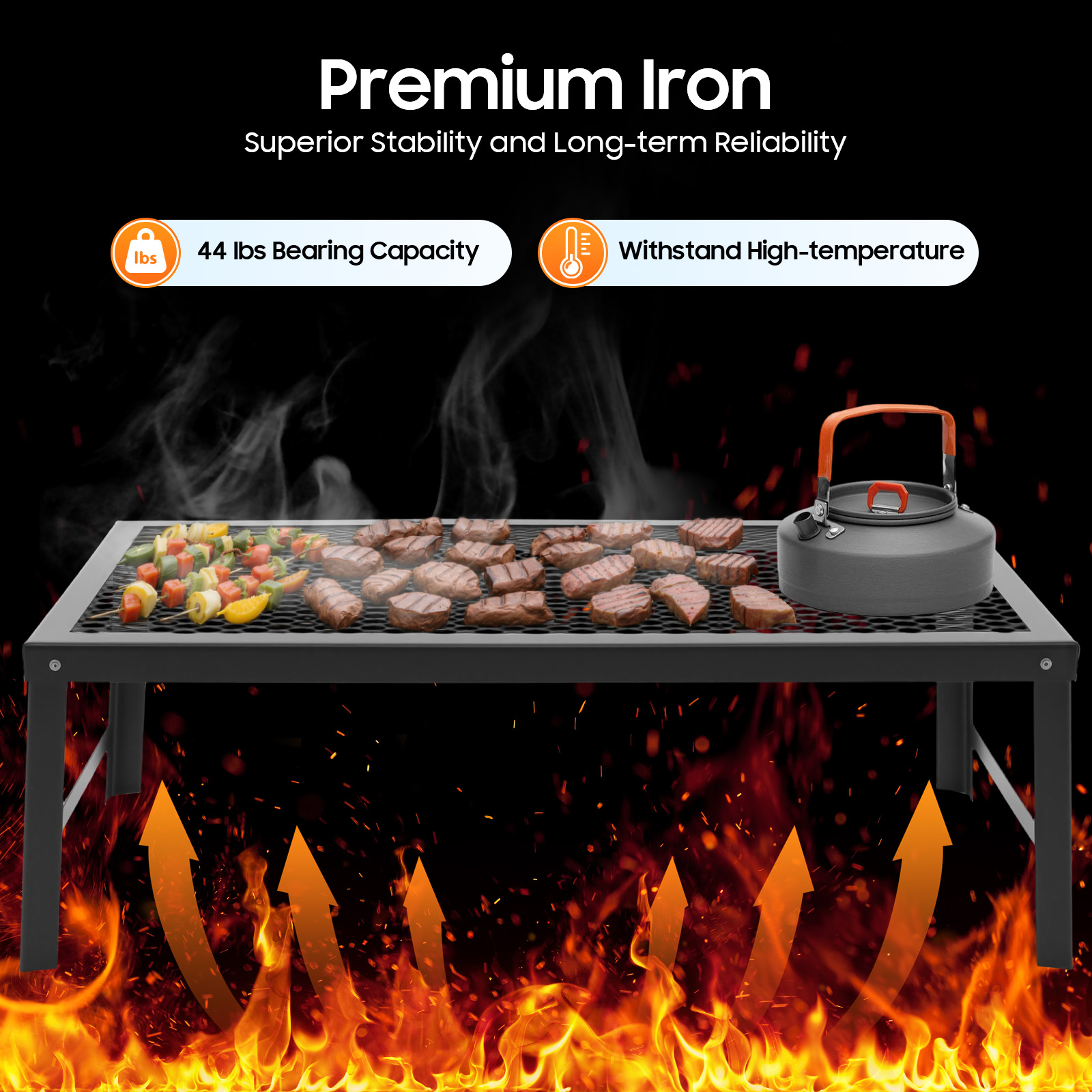 Campfire Grill, BBQ Set, Foldi - Camping Cooking Set Compact ulasan dan harga