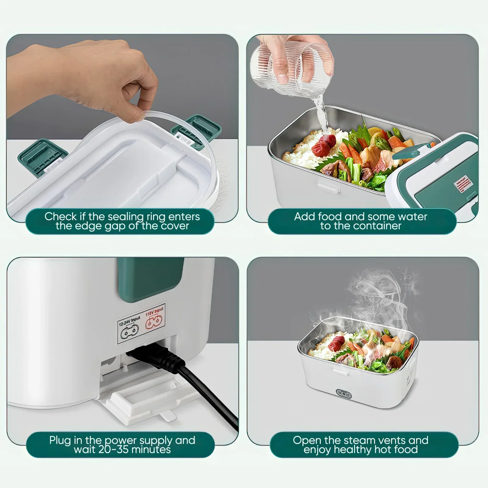Electric Lunch Box Food Warmer - Camping Cooking Food ulasan dan harga