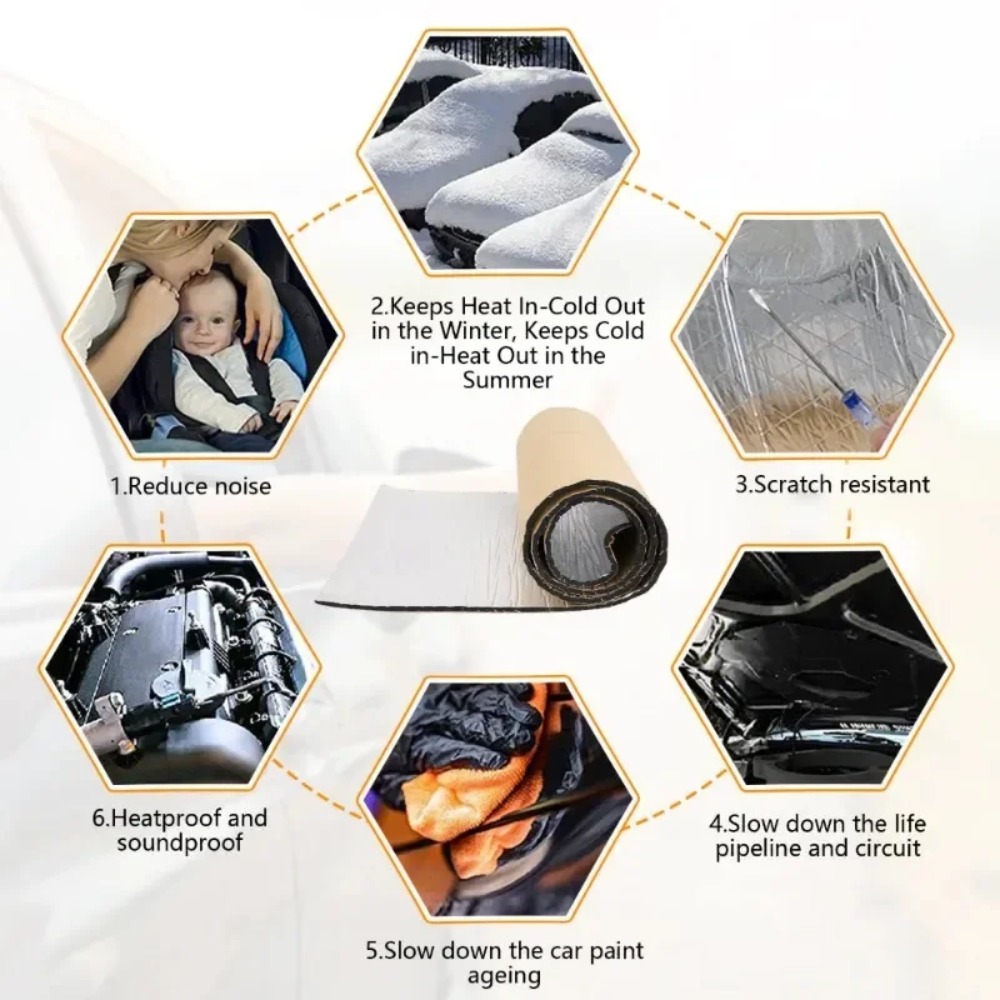 Extra Thick 20mm Car Sound Dea - Aluminum Foil Heavy Duty ulasan dan harga